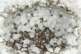 Keokuk Quartz Geode with Calcite Crystals (Half) - Missouri #215025-2